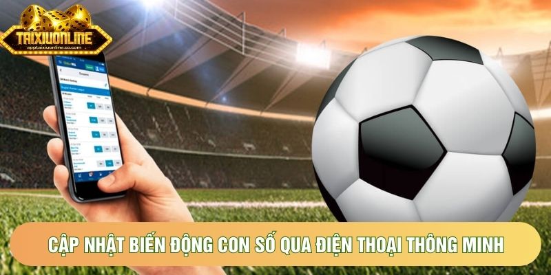 Cập nhật biến động con số qua điện thoại thông minh Cập nhật biến động con số qua điện thoại thông minh